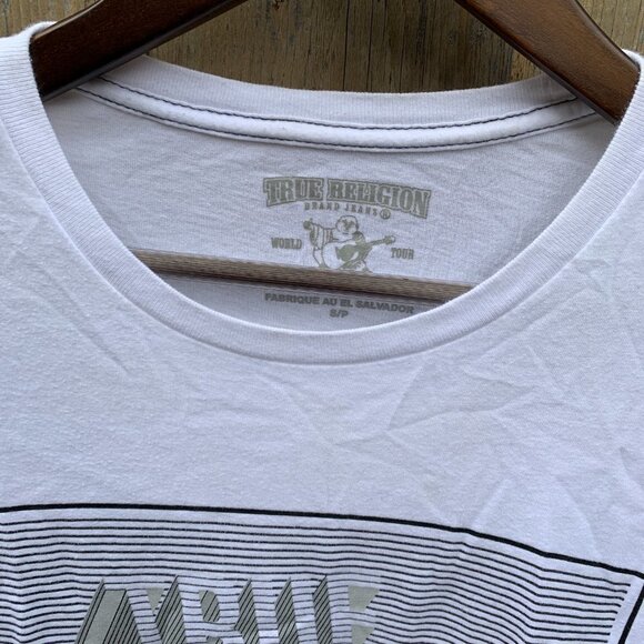 True Religion BIG LOGO T Shirt Small - Picture 2 of 2